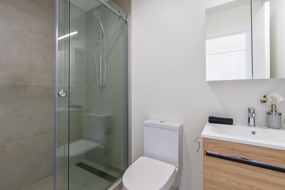 Bathroom with walk-in shower